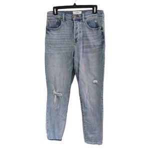 Pistola Nico High Rise Jeans Womens 30 Light Wash Distressed Surreal Denim Pants